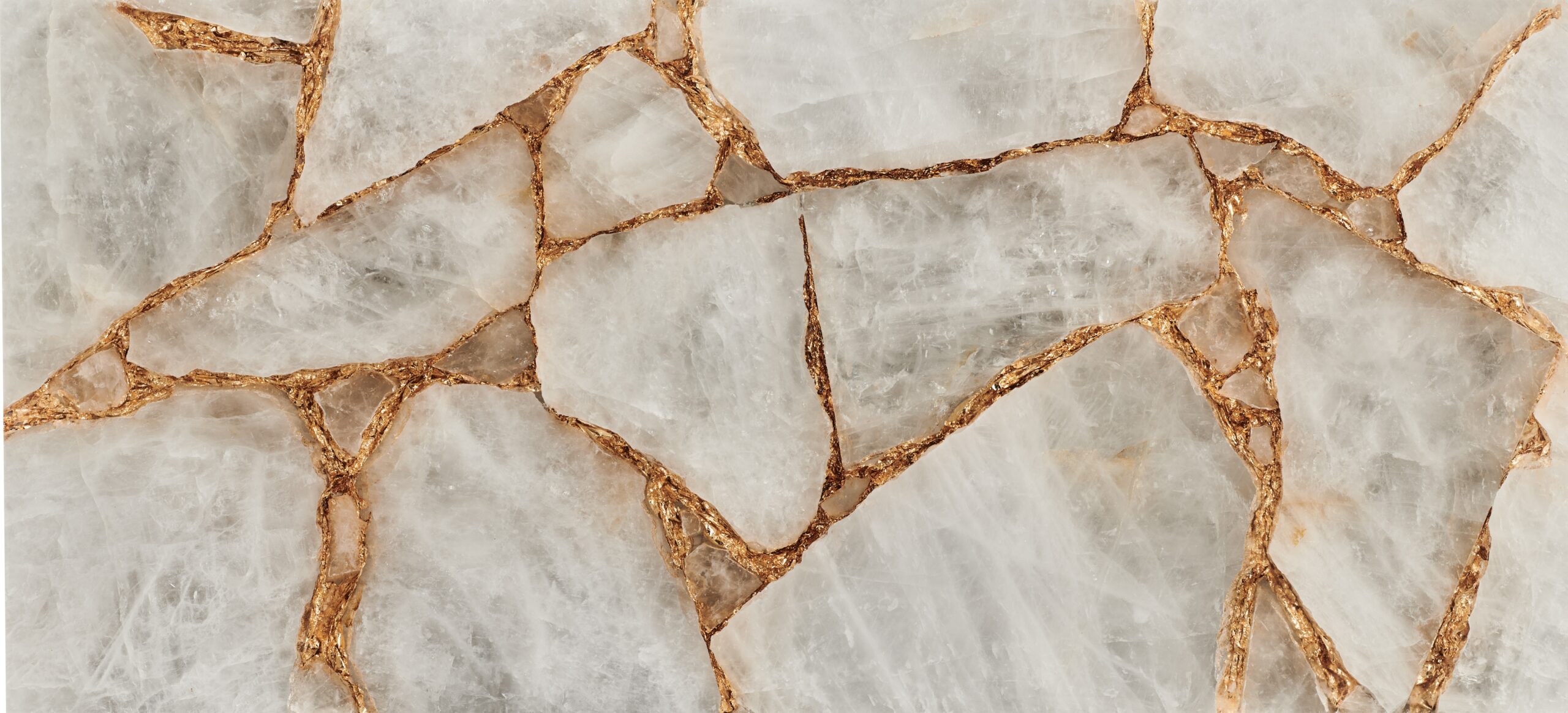 Quartz White with Gold Leaf - immagine 2