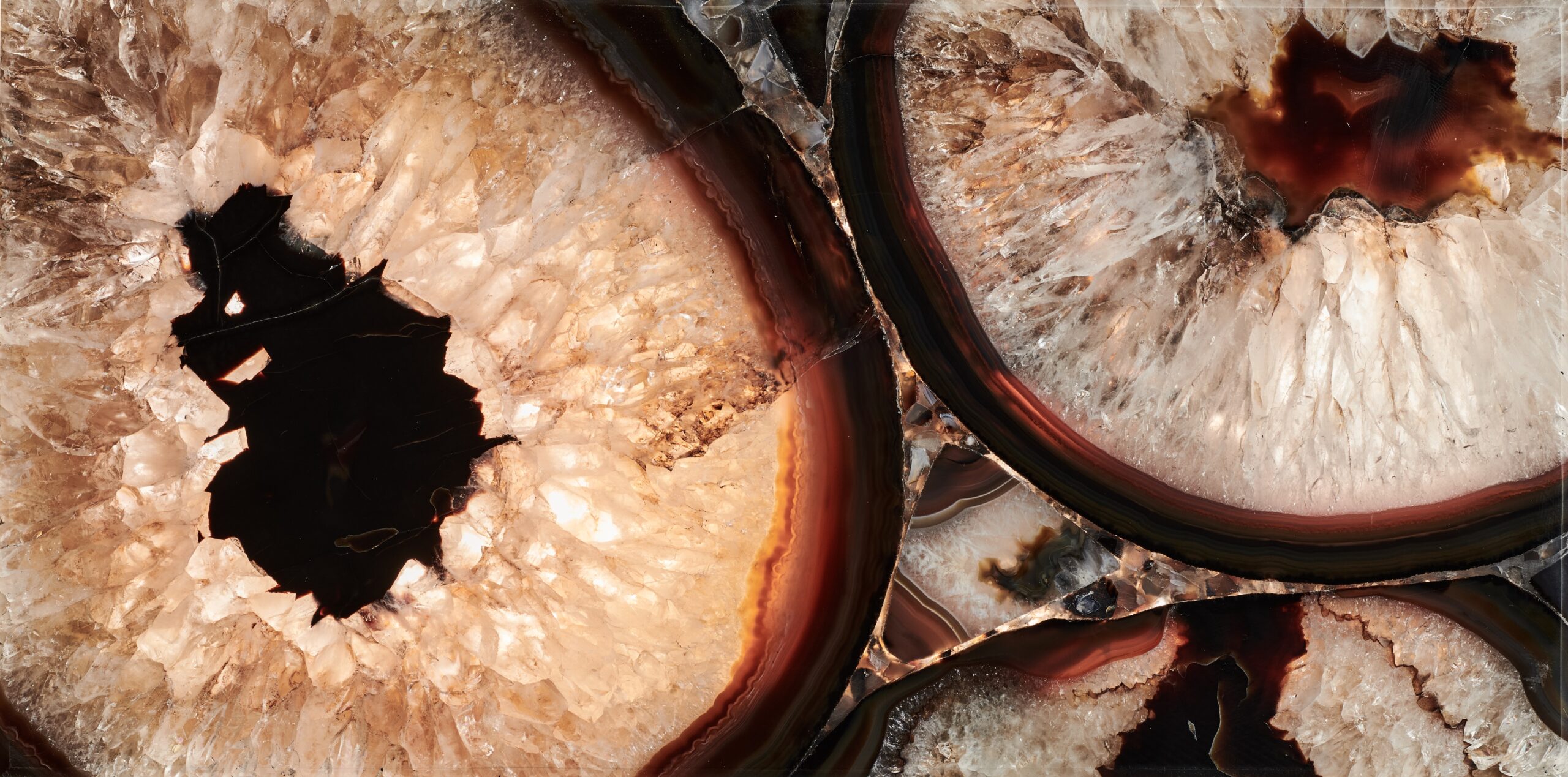 Agate Black Crystal